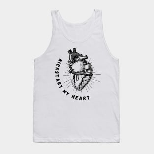 Valentine's Day Heart Kickstart My Heart Tank Top